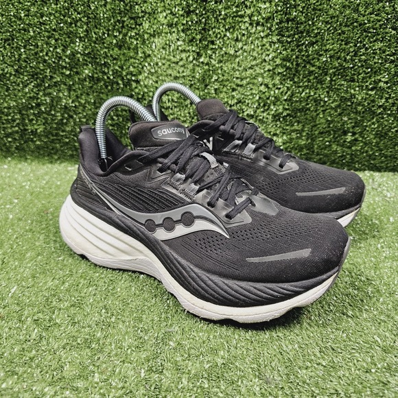 Saucony Shoes - Saucony Hurricane 24 Black White Athletic Running Sneakers S10933-100 Womens 8